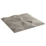 vidaXL Panneaux muraux 24 Pièces gris béton 50x50 cm XPS 6 m² losange