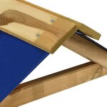 Vidaxl aire de jeu d'extérieur avec sablière 128x120x145 cm pinède