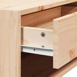 vidaXL Table de chevet Marron 50 x 32 5 x 24 cm Bois massif en pin