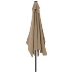 vidaXL Parasol d'extérieur avec mât en métal 300x200 cm taupe
