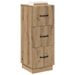 vidaXL Armoire à tiroirs Chêne artisanal 33 x 34 5 x 87 cm