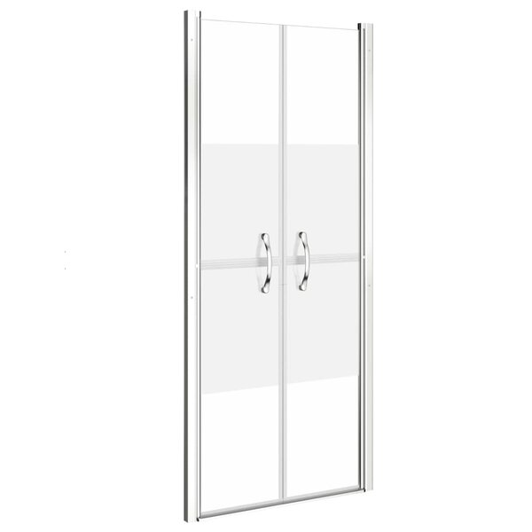 vidaXL Porte de douche ESG demi-dépoli 86x190 cm