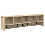 vidaXL Porte-manteau mural avec étagère Chêne sonoma 100 x 16 x 26 cm