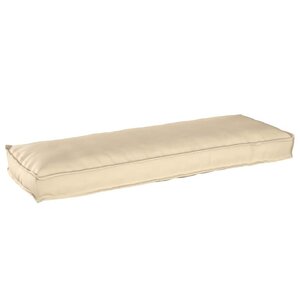vidaXL Coussin pour banc de palette Beige 120 x 40 x 8 cm Tissu Oxford