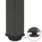 vidaXL Pieds de table de bar 4 pièces Anthracite 90-92 cm Acier