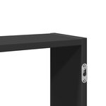 vidaXL Étagère murale noir 99x15x60 cm bois d'ingénierie