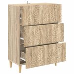 vidaXL Armoire à tiroirs Chêne Sonoma 66 x 34 5 x 90 cm