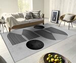 Tapis de salon SEVENTIES 80 x 150 cm - Gris