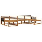 vidaXL Ensemble de canapés d'extérieur 6 pc Naturel