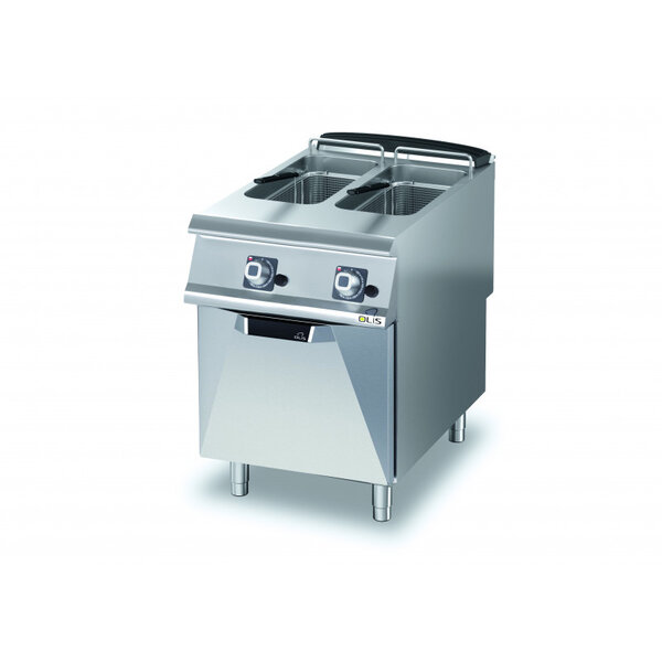 Friteuse gaz sur meuble diamante 90 série 900 - 2 x 10 litres - olis -  - 20 600x900x870mm