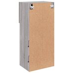 vidaXL Meubles TV avec lumières LED 2 Pièces sonoma gris 40 5x30x90 cm
