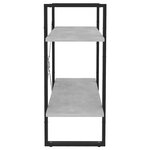 vidaXL Bibliothèque à 2 niveaux Gris béton 80x30x70 cm bois ingénierie