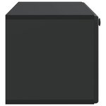 vidaXL Meuble TV mural 98 x 31 x 30 cm Noir Bois d'ingénierie