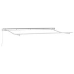 vidaXL Auvent Rétractable Anthracite et blanc