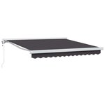 vidaXL Auvent Rétractable Anthracite 300 x 250 cm Tissu  Métal