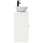 vidaXL Meuble de salle de bain avec évier Blanc 54 x 35 x 83 cm