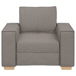 vidaXL Canapé-chaise Taupe 60 cm Tissu