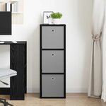 vidaXL Buffet avec tiroir Chêne noir 35 x 32 x 99 5 cm