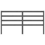 vidaXL Tête de lit Gris 206x4x100 cm Bois massif de pin