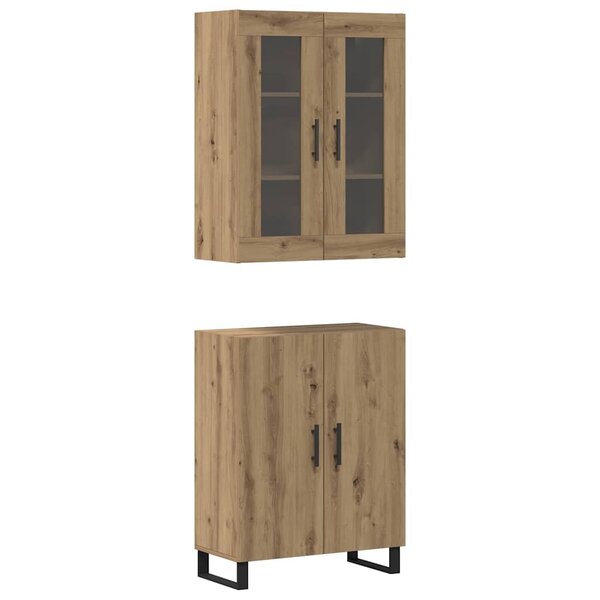 vidaXL Haut Armoire Montage mural chêne artisanal 69 5 x 34 x 90 cm