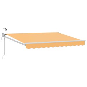 vidaXL Auvent rétractable électrique Sable 100 Polyester et Aluminium