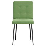 vidaXL Chaises à manger lot de 2 Vert clair Velours