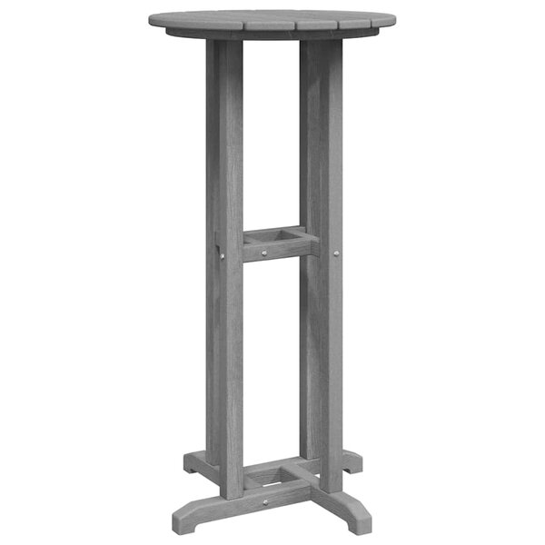 vidaXL Table de bar Gris clair 55 x 55 x 107 cm HDPE