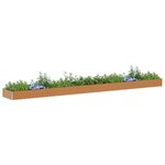 vidaXL Jardinière surélevée 775 x 100 x 36 cm Acier galvanisé