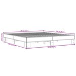 vidaXL Cadre de lit sans matelas noir 200x200 cm