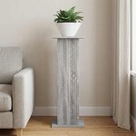 vidaXL Support de Plante Sonoma gris 30 5 x 30 x 80 5 cm