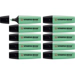Surligneur BOSS ORIGINAL Rechargeable Pointe Biseautée 2-5 mm Turquoise x 10 STABILO