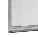 vidaXL Armoire à miroir de salle de bain gris béton bois d'ingénierie
