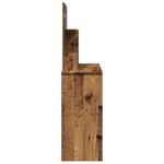 vidaXL Coiffeuse avec miroir vieux bois 86 5x35x136 cm