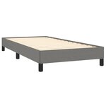 vidaXL Cadre de lit sans matelas gris foncé 90x190 cm tissu