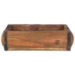 vidaXL Plateau 4 Pièces Marron 29 x 31 x 10 cm Bois Recyclé Solide