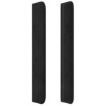 vidaXL Tête de lit avec oreilles Noir 147x16x118/128 cm Velours