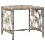 vidaXL Chaise longue 2 Pièces Gris clair 35 x 35 x 32cm polyrotin