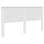 vidaXL Tête de lit avec tête de lit Blanc 200 cm Bois d'ingénierie