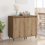 vidaXL Buffet 2 Pièces Chêne artisanal 40 x 35 x 70 cm