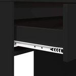 vidaXL Tables de maquillage pour chambre Noir 80 x 39 6 x 135 cm