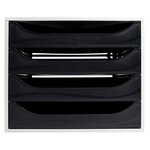 Module De Classement Ecobox Office 4 Tiroirs - Noir - Exacompta