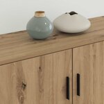 vidaXL Ensemble de meuble TV mural Montage mural 2 Pièces Chêne artisanal