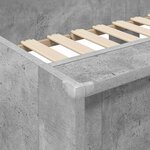 vidaXL Lit Superposé pour Enfants avec stockage Gris béton 90 x 200 cm