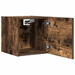 vidaXL Meubles TV muraux 2 Pièces Chêne fumé 30 5x30x30 cm