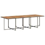 vidaXL Ensemble à manger de jardin 15 Pièces coussins gris résine tressée