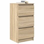 vidaXL Buffet chêne sonoma 37 5x35x76 cm bois d'ingénierie