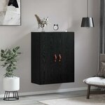 vidaXL Meuble mural Noir 69 5 x 34 x 90 cm Bois d'ingénierie