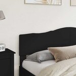 vidaXL Tête de lit Chêne noir 200 cm Bois d'ingénierie