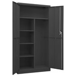 vidaXL Armoire à casiers Anthracite 90x40x180 cm Acier