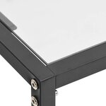 vidaXL Table console Transparent 160x35x75 5 cm Verre trempé